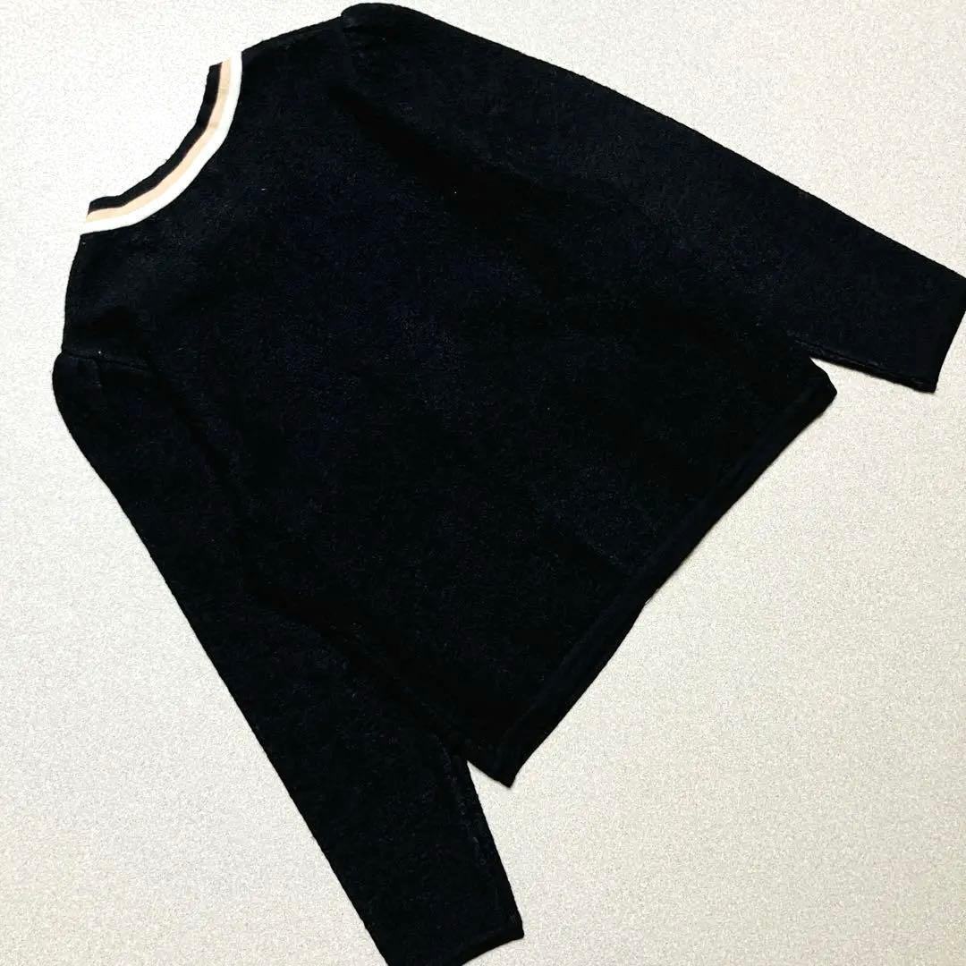 【美品✨24年モデル】エムズグレイシー 圧縮ニット配色 ノーカラージャケット