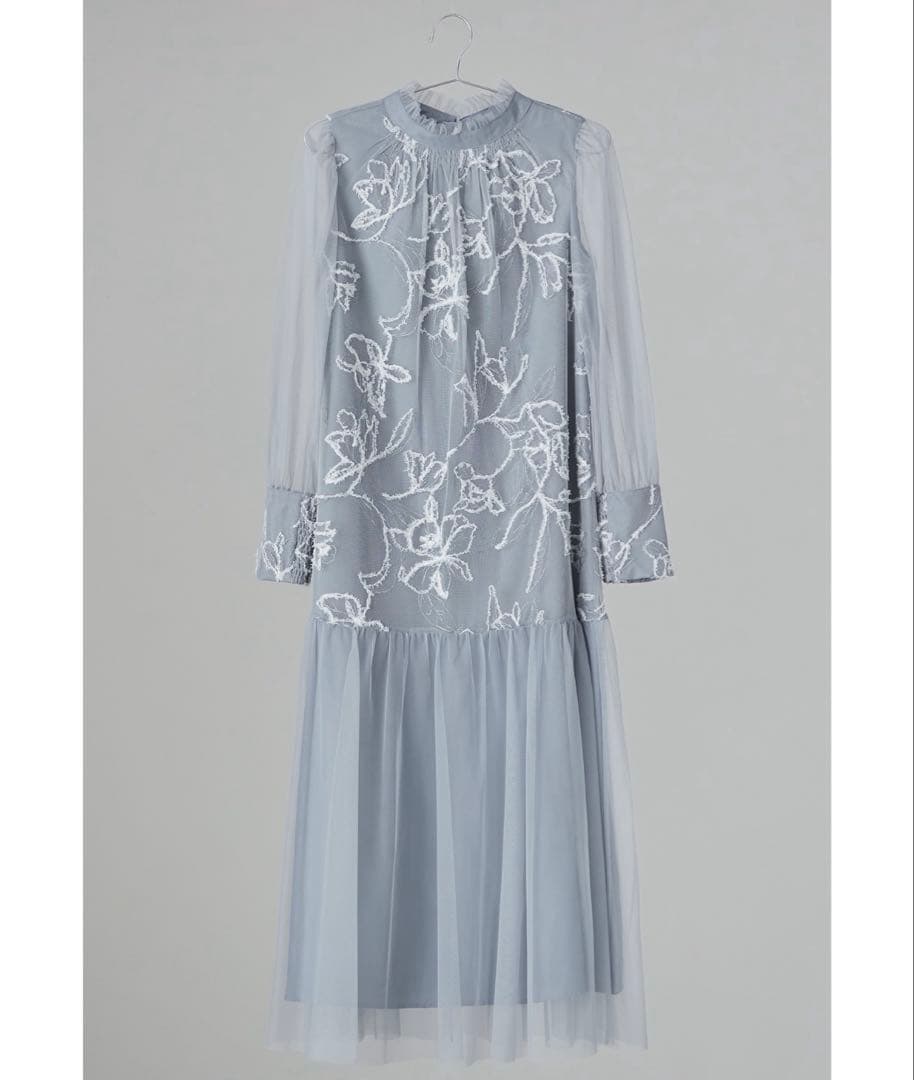 【さんかく】フェザーフラワーチュールドレス 結婚式 マタニティ