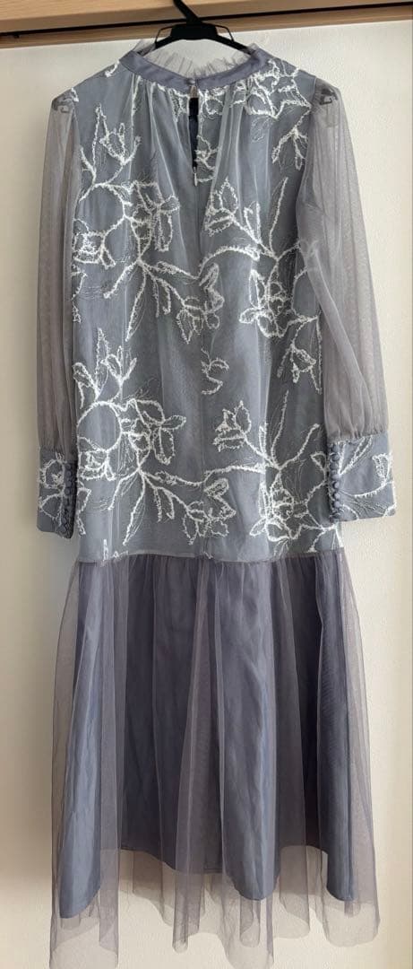 【さんかく】フェザーフラワーチュールドレス 結婚式 マタニティ