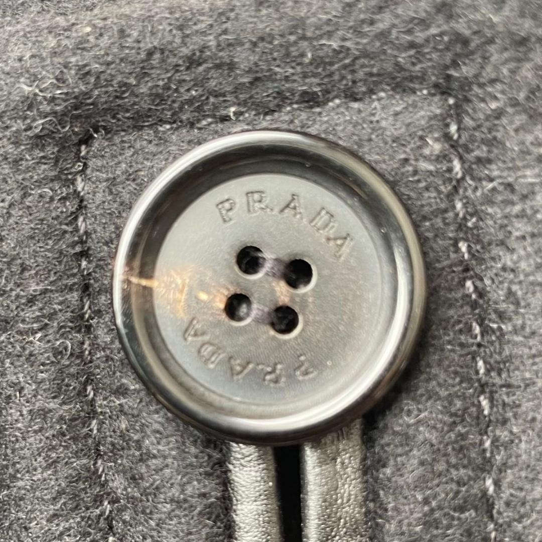 【未使用級】PRADA　ポンチョ　マント　ダッフルコート　チェック柄　38 M