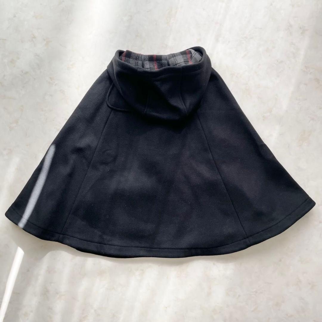 【未使用級】PRADA　ポンチョ　マント　ダッフルコート　チェック柄　38 M