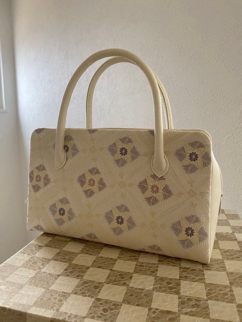 和装　バッグ　利休バッグ　着物　茶道　和服　絹　帯地