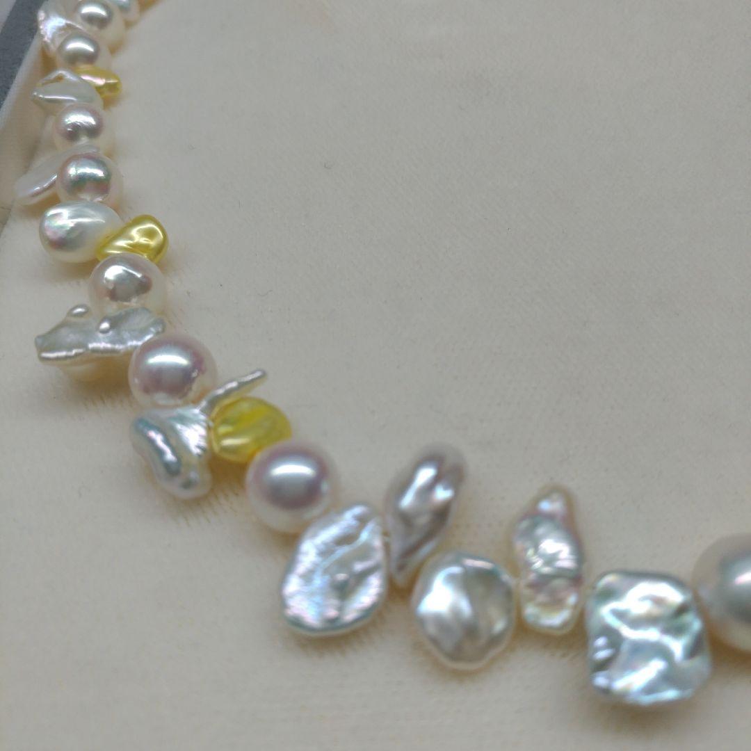 あこや本真珠と淡水ケシネックレス