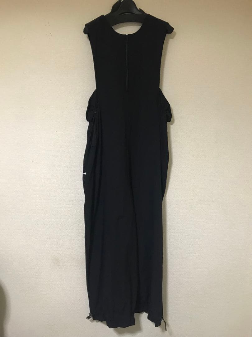 AREGRE フロントZIPオールインワン　ブラック