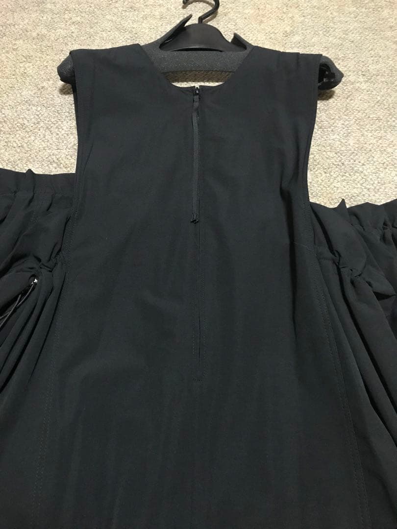 AREGRE フロントZIPオールインワン　ブラック