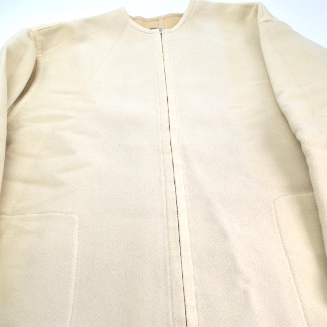 H.RW エルメス リバーシブル コート カシミヤ ウール