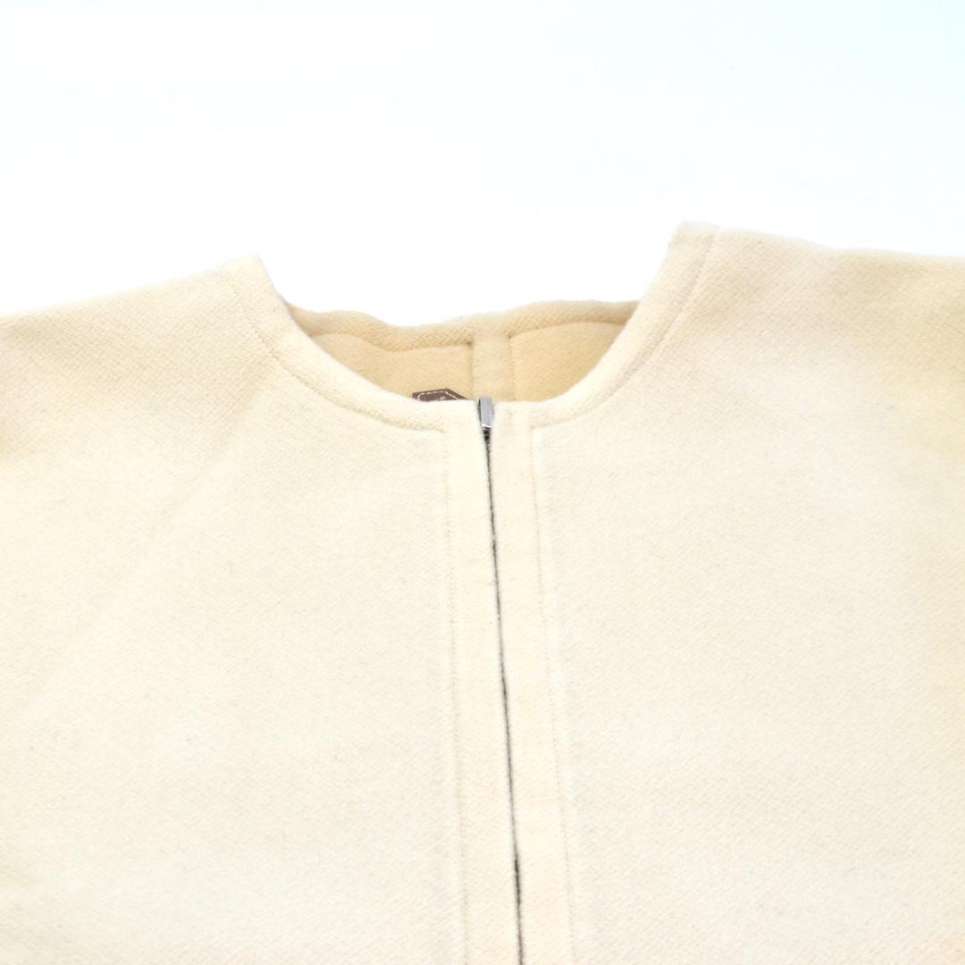 H.RW エルメス リバーシブル コート カシミヤ ウール