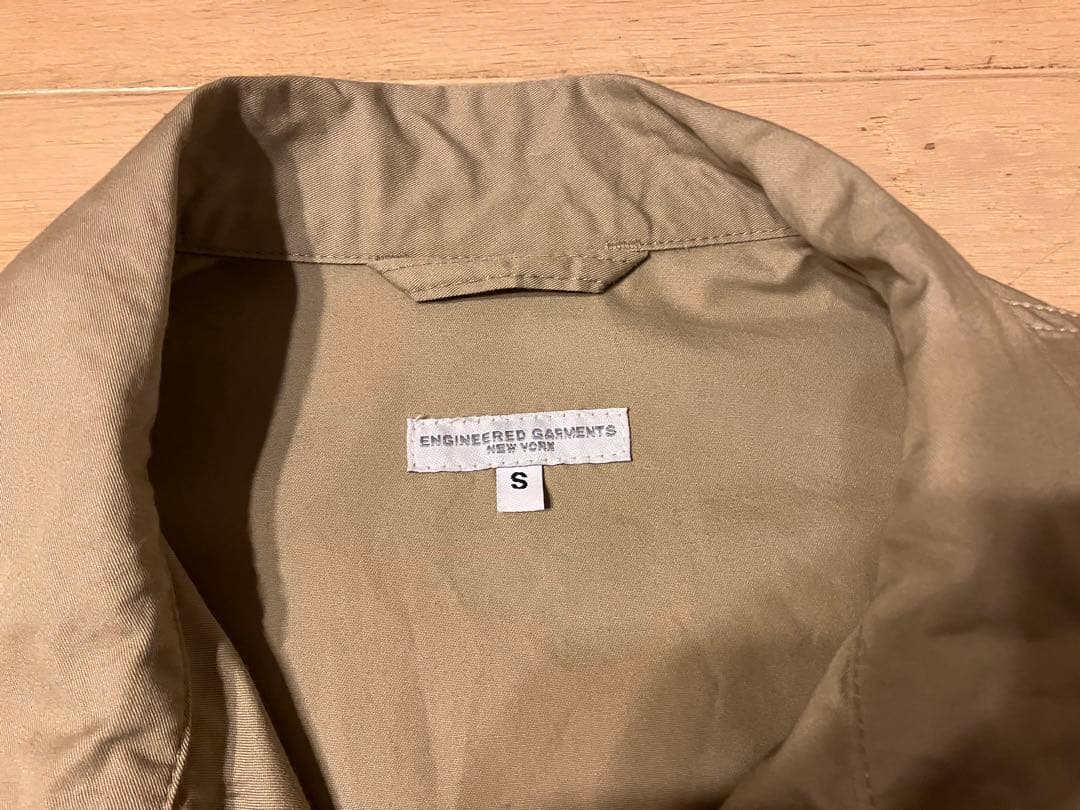 BDU jacket High count twill カーキ　Sサイズ