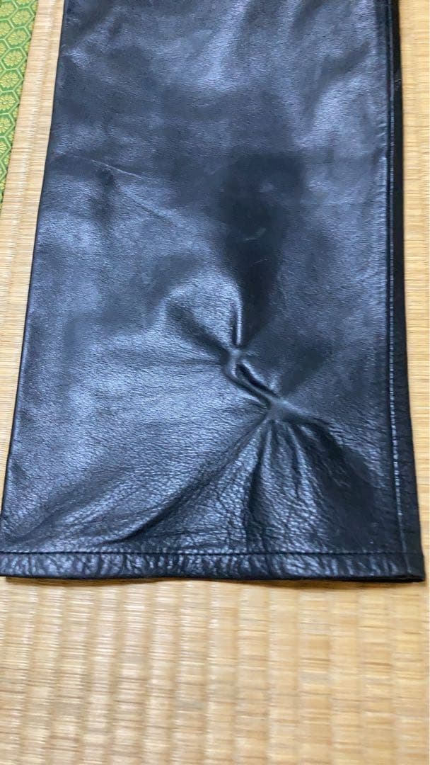 GAP レザーパンツ　黒　W34
