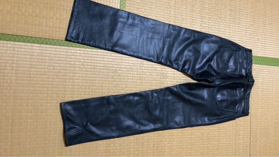 GAP レザーパンツ　黒　W34