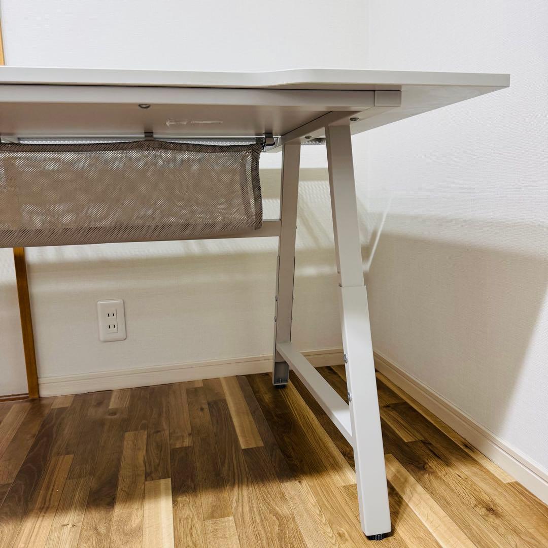 送料出品者負担 美品 IKEA ウーテスペラレ ゲーミングデスク ライトグレー