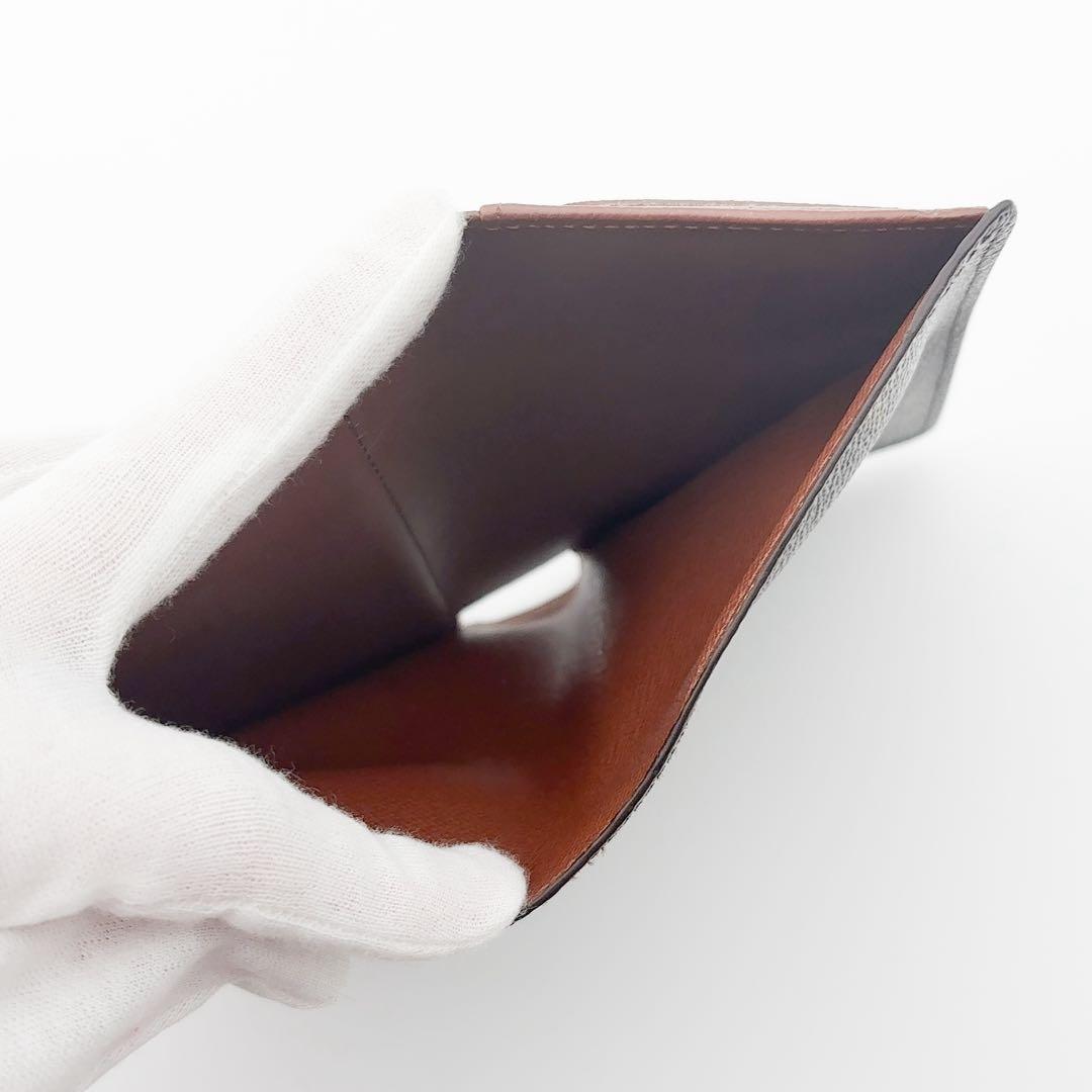 イニシャルなし★ルイヴィトン ヴィエノワ モノグラム 二つ折り財布 ブラウン