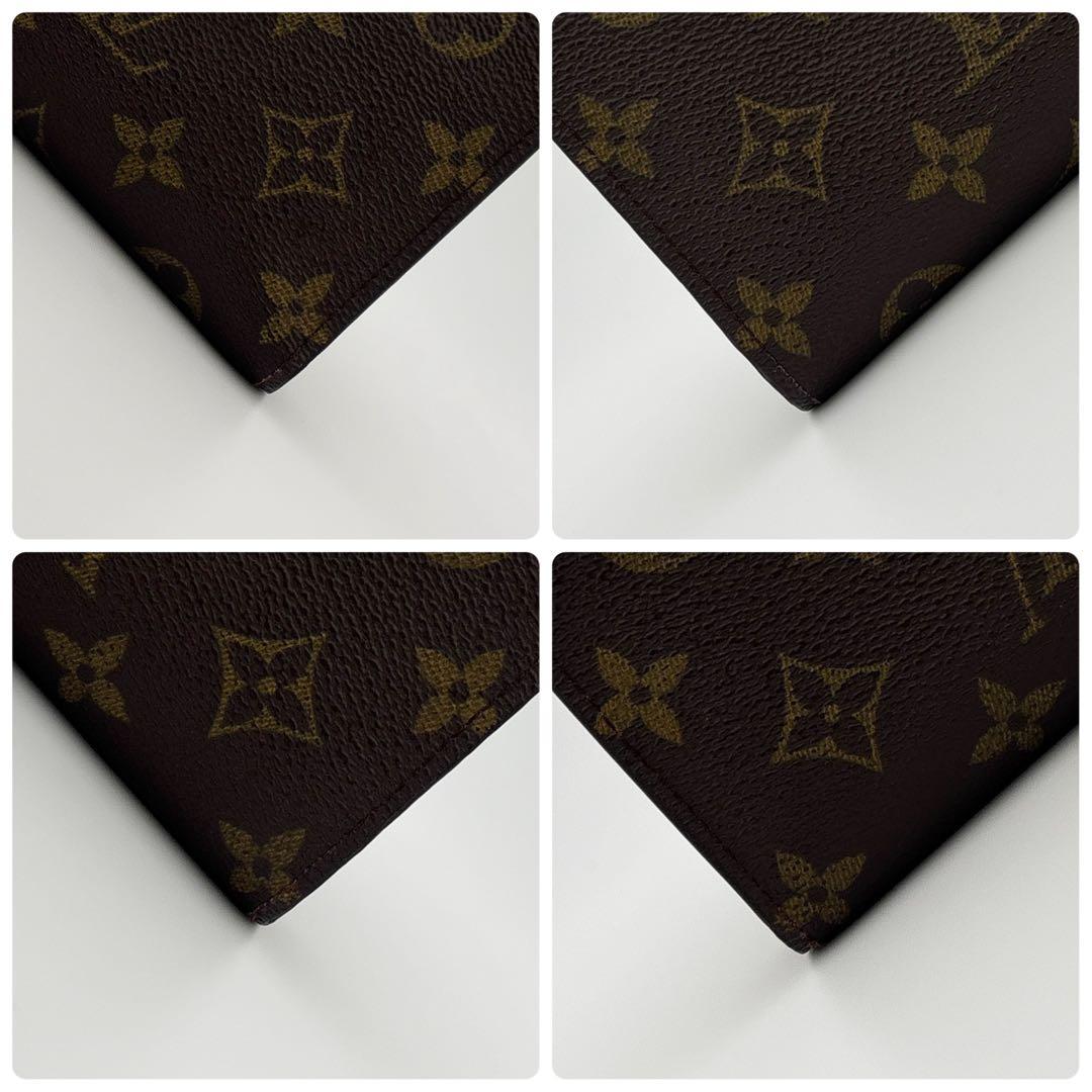 イニシャルなし★ルイヴィトン ヴィエノワ モノグラム 二つ折り財布 ブラウン