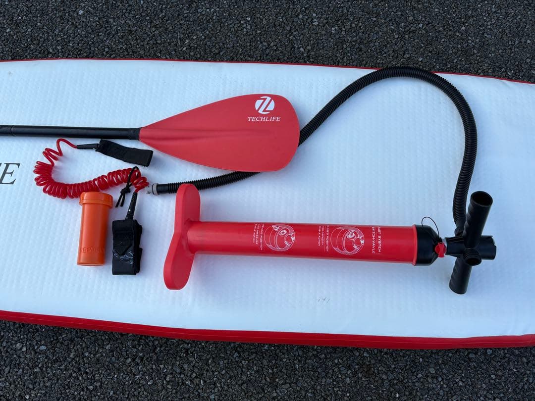 TECHLIFE SUP ボード レッド・ホワイト