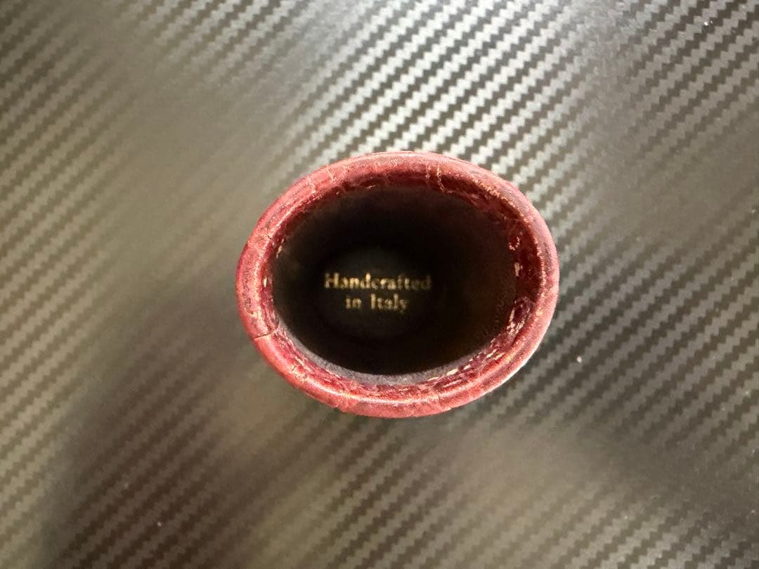 美品 モンブラン ペンケース 1-2本差し ボルドー 筒状