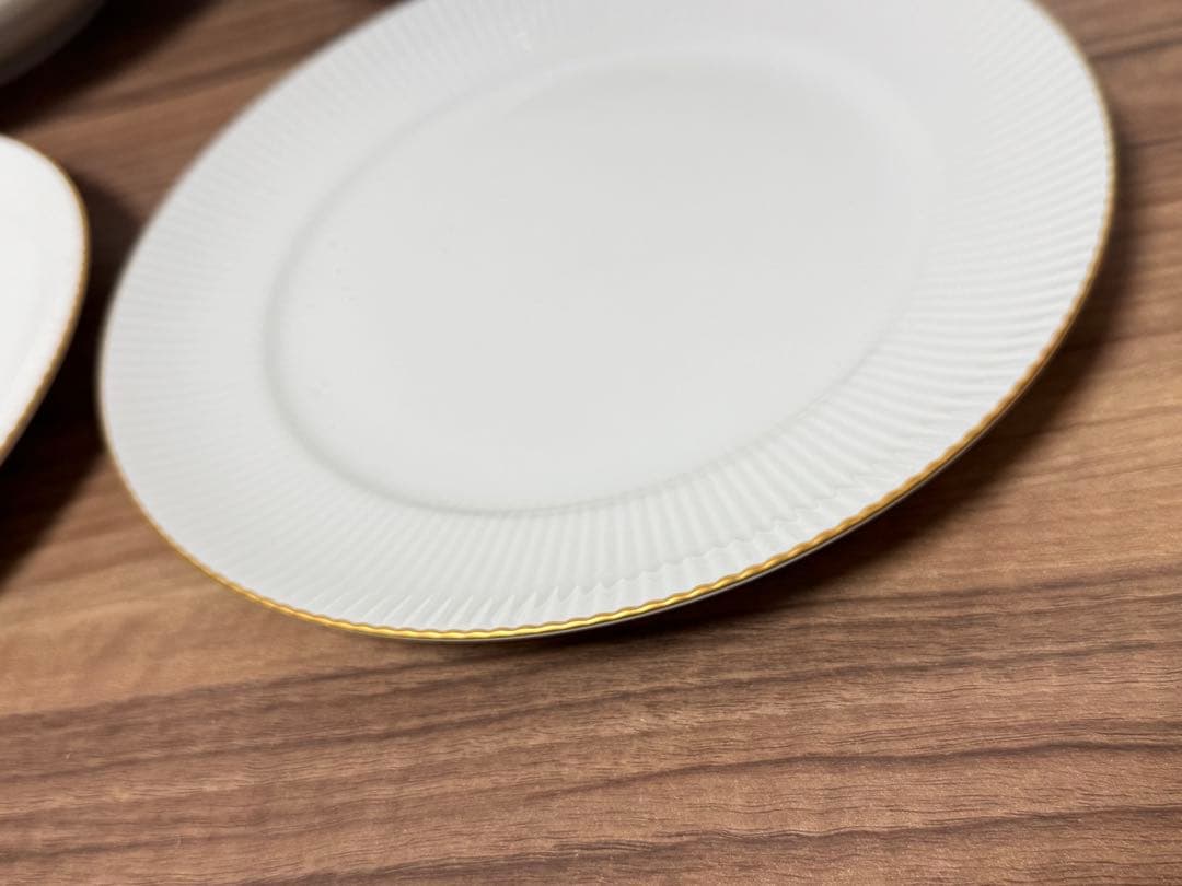 ノリタケ 金彩 ホワイト カップ&ソーサー プレート　ダイヤモンドコレクション