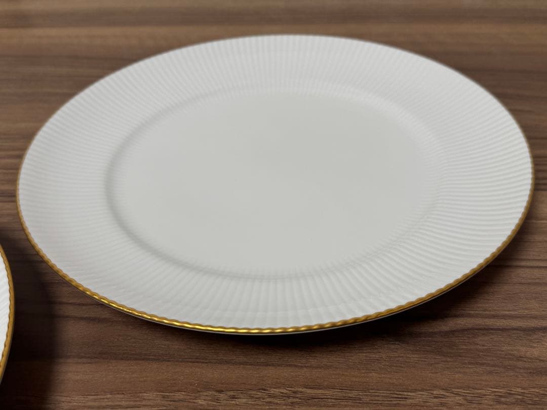 ノリタケ 金彩 ホワイト カップ&ソーサー プレート　ダイヤモンドコレクション