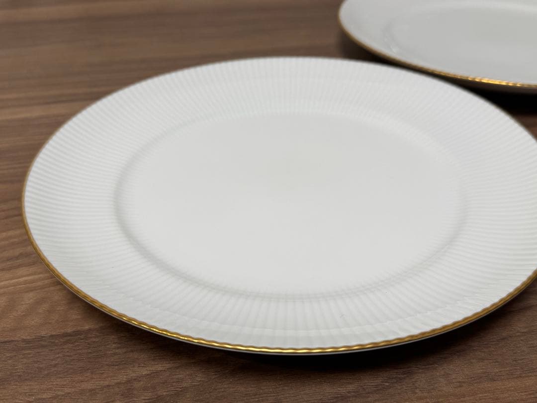ノリタケ 金彩 ホワイト カップ&ソーサー プレート　ダイヤモンドコレクション