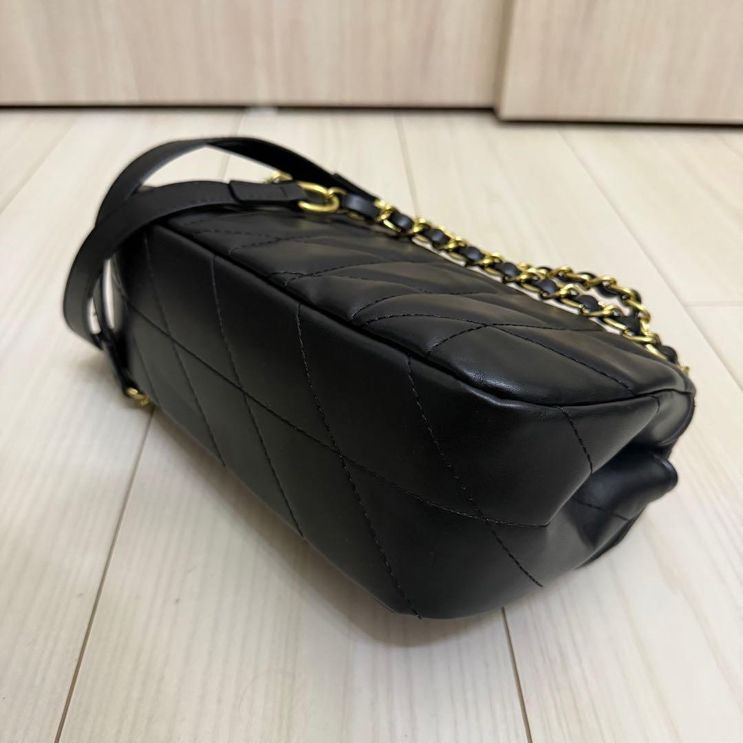 COACH タビー 26 キルティング バッグ ブラック