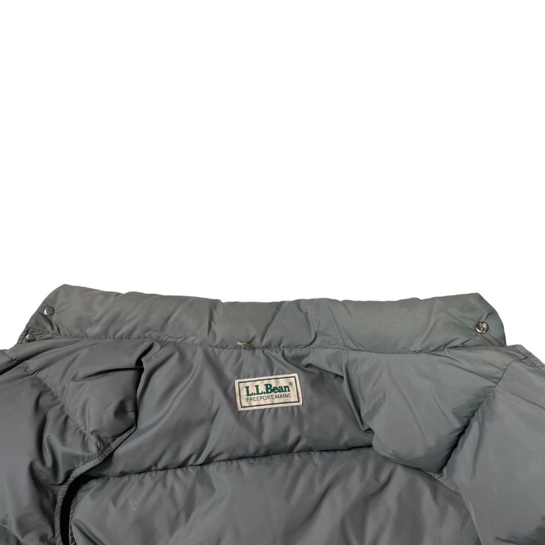 80’s L.L.Bean ダウンベスト 縦型ポケット 希少カラー グレー