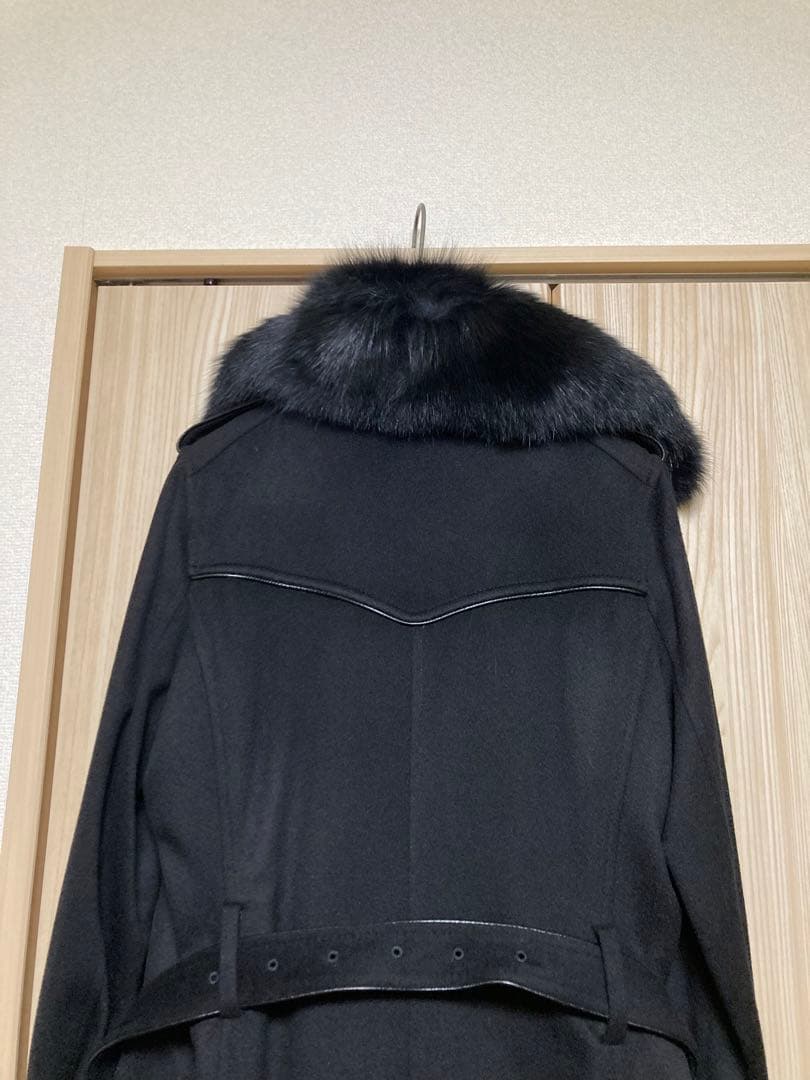 限定価格❗️フォックスファー付　カシミアロングコート
