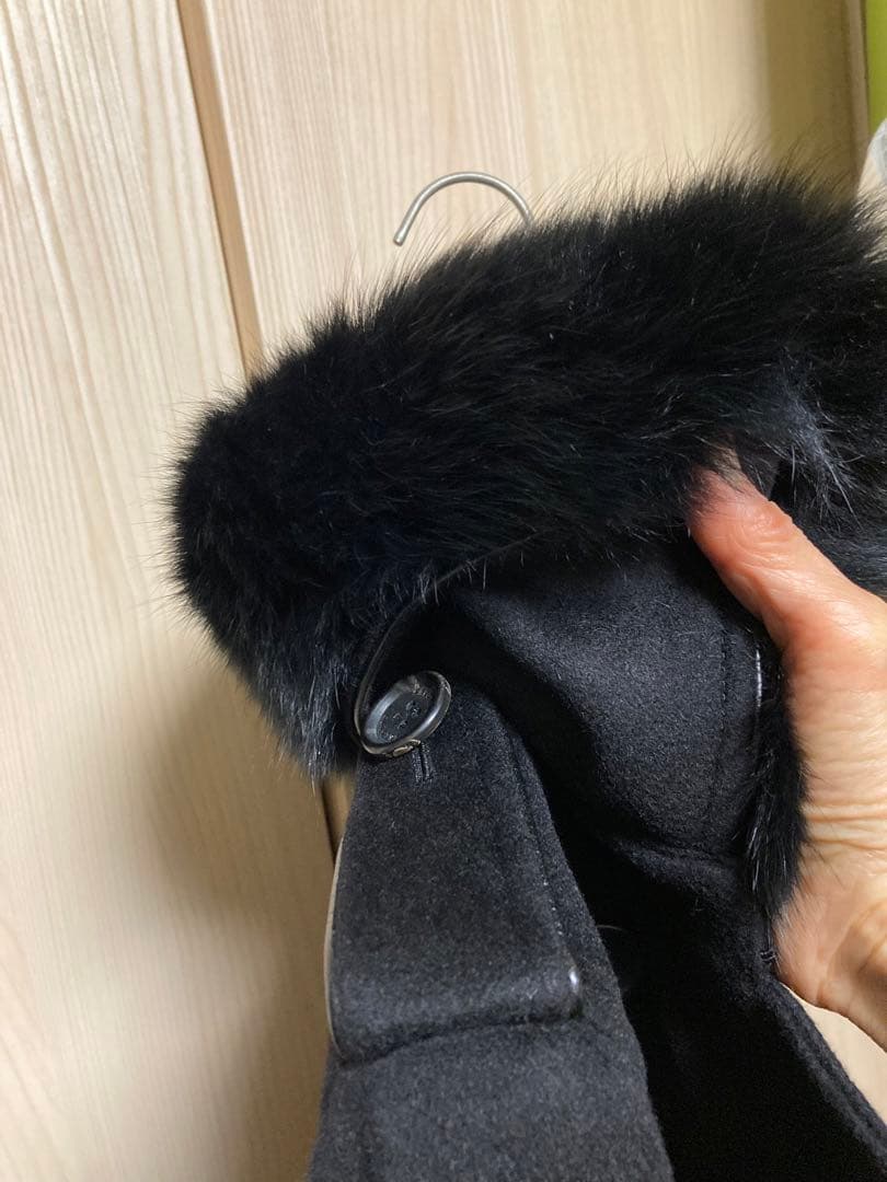 限定価格❗️フォックスファー付　カシミアロングコート