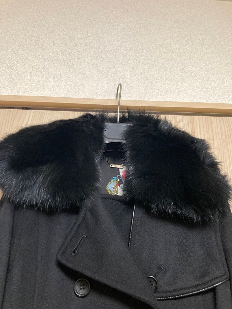 限定価格❗️フォックスファー付　カシミアロングコート