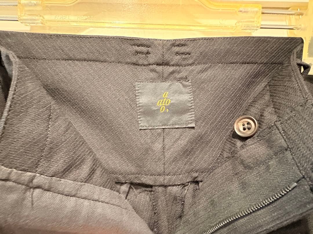 ato スーツ　セットアップ　ブラック　ストライプ　46サイズ