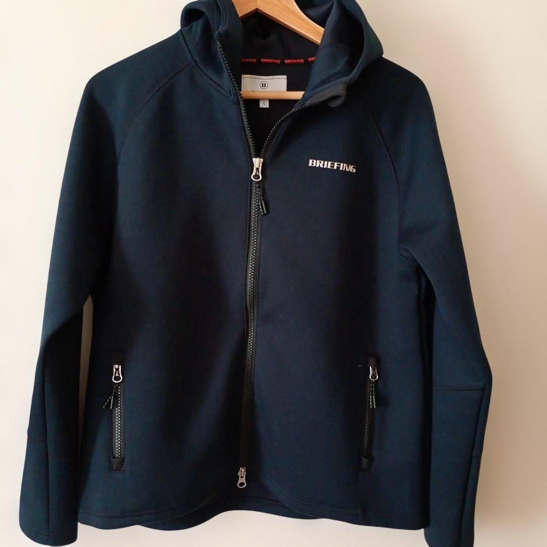 ブリーフィングレディースウォーム フルジップジャケットサイズLネイビー