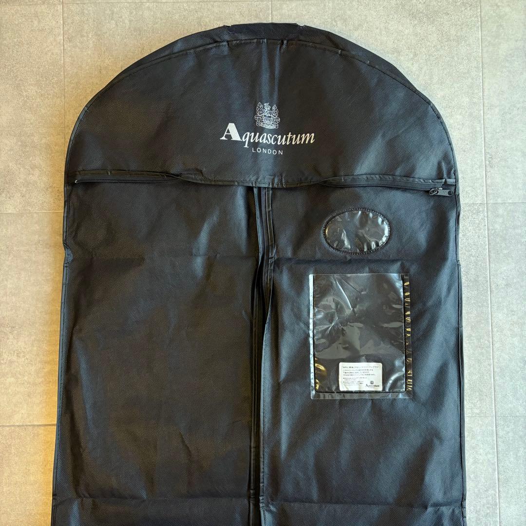 【希少】アクアスキュータム ウール グレンチェック トレンチコート グレー 6