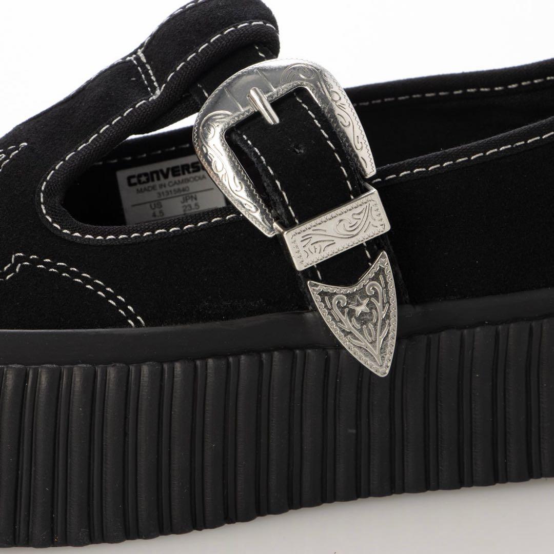 コンバース　LIFTD RIBTAPE T-STRAP WT OX BLACK