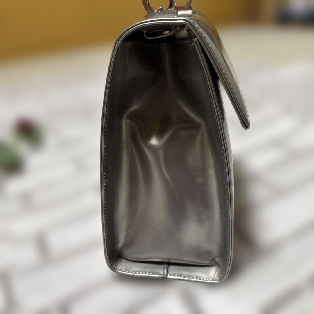 フェラガモ　￼シルバー　￼ミニバッグ