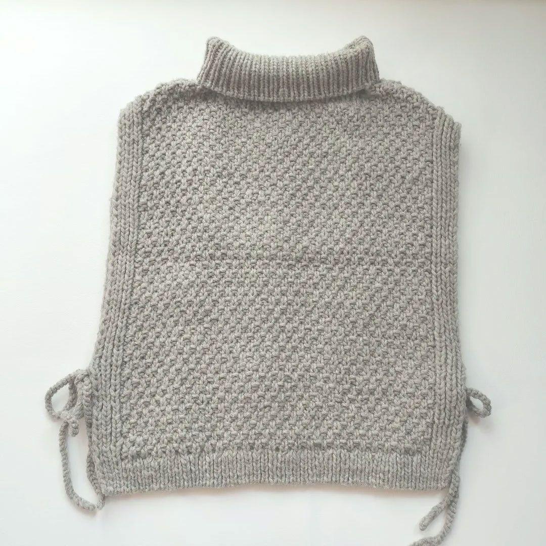 【nest Robe】ペルーニット ポップコーン ケーブル ベスト ネストローブ