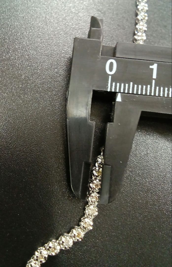 シルバー925 テニス チェーンネックレス 45cm