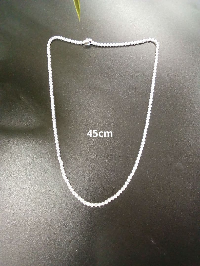 シルバー925 テニス チェーンネックレス 45cm