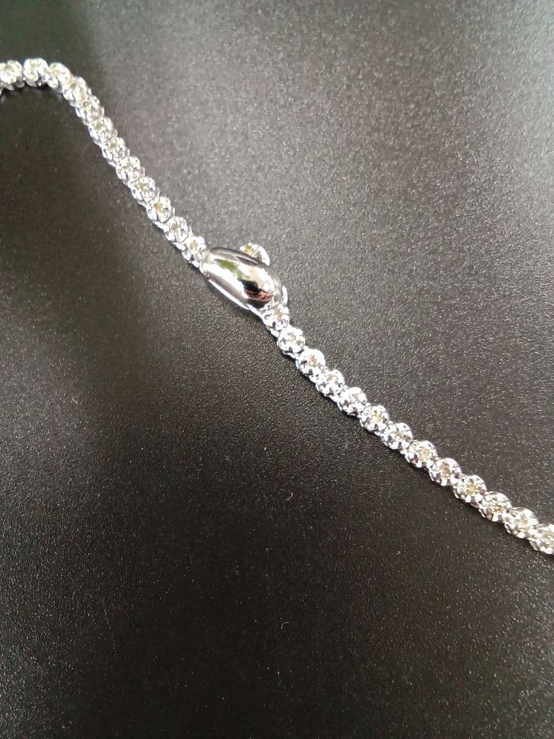 シルバー925 テニス チェーンネックレス 45cm
