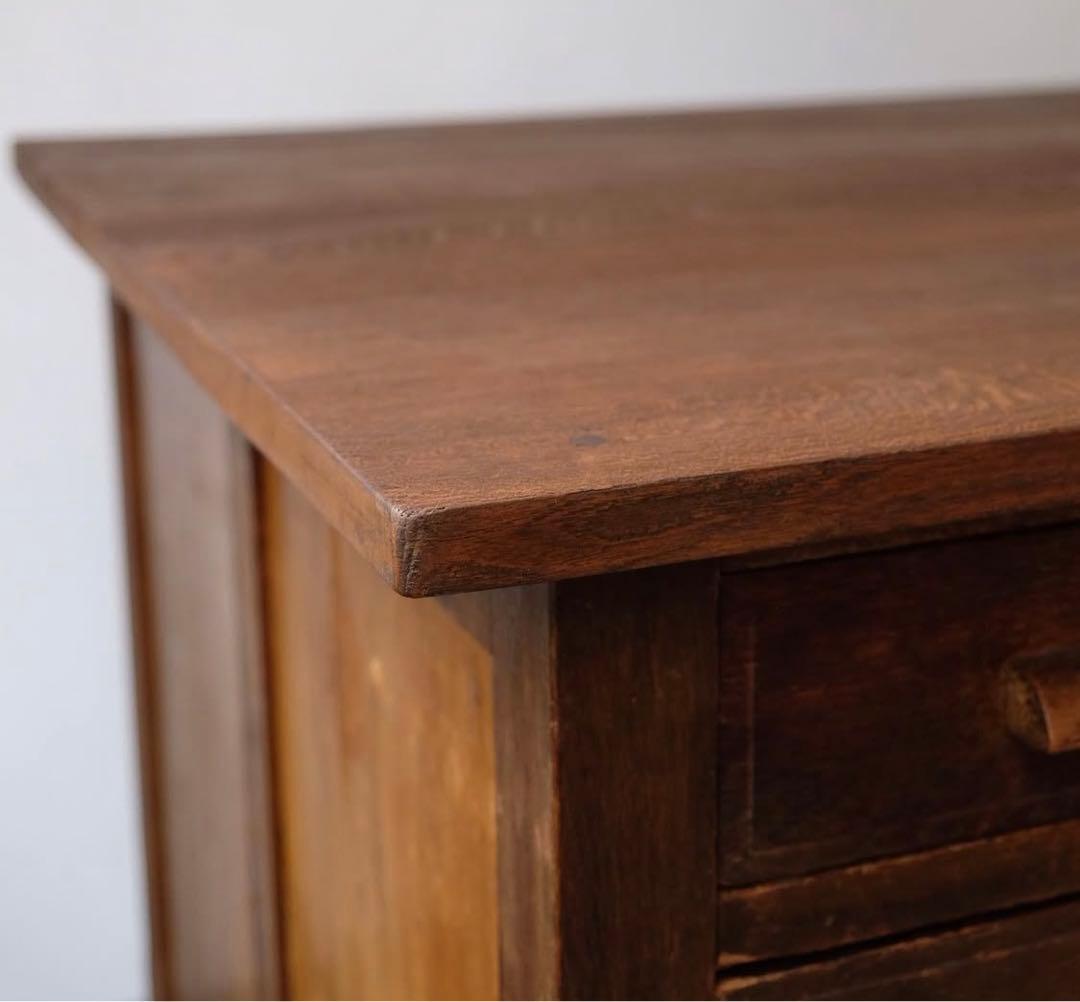 vincent 木製デスク 昭和レトロ 古道具 両袖机