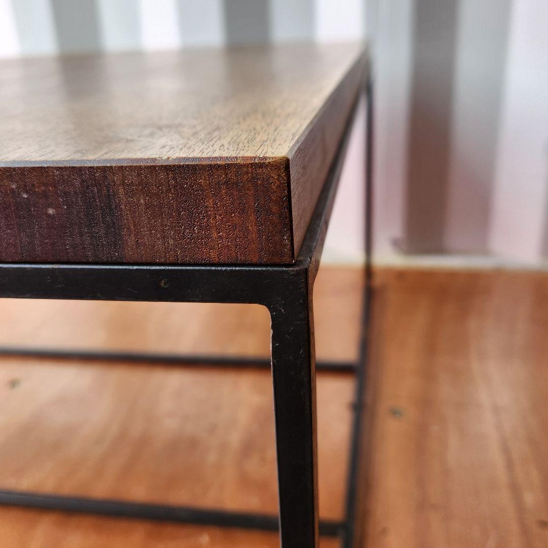オーダー家具　無垢材　アイアン　ローテーブル　センターテーブル　75cm