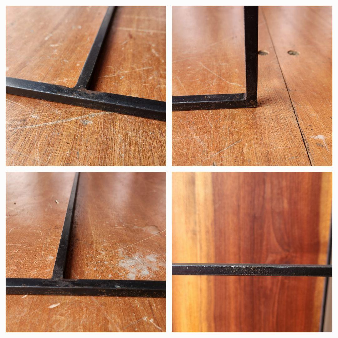 オーダー家具　無垢材　アイアン　ローテーブル　センターテーブル　75cm