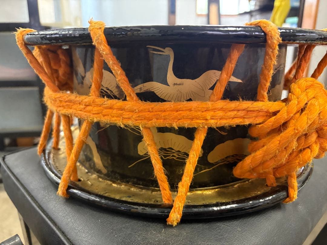 希少　和太鼓 締太鼓 バチ付き　和楽器