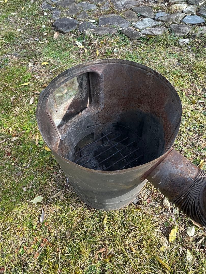 【薪ストーブ】グリル付き ブラック