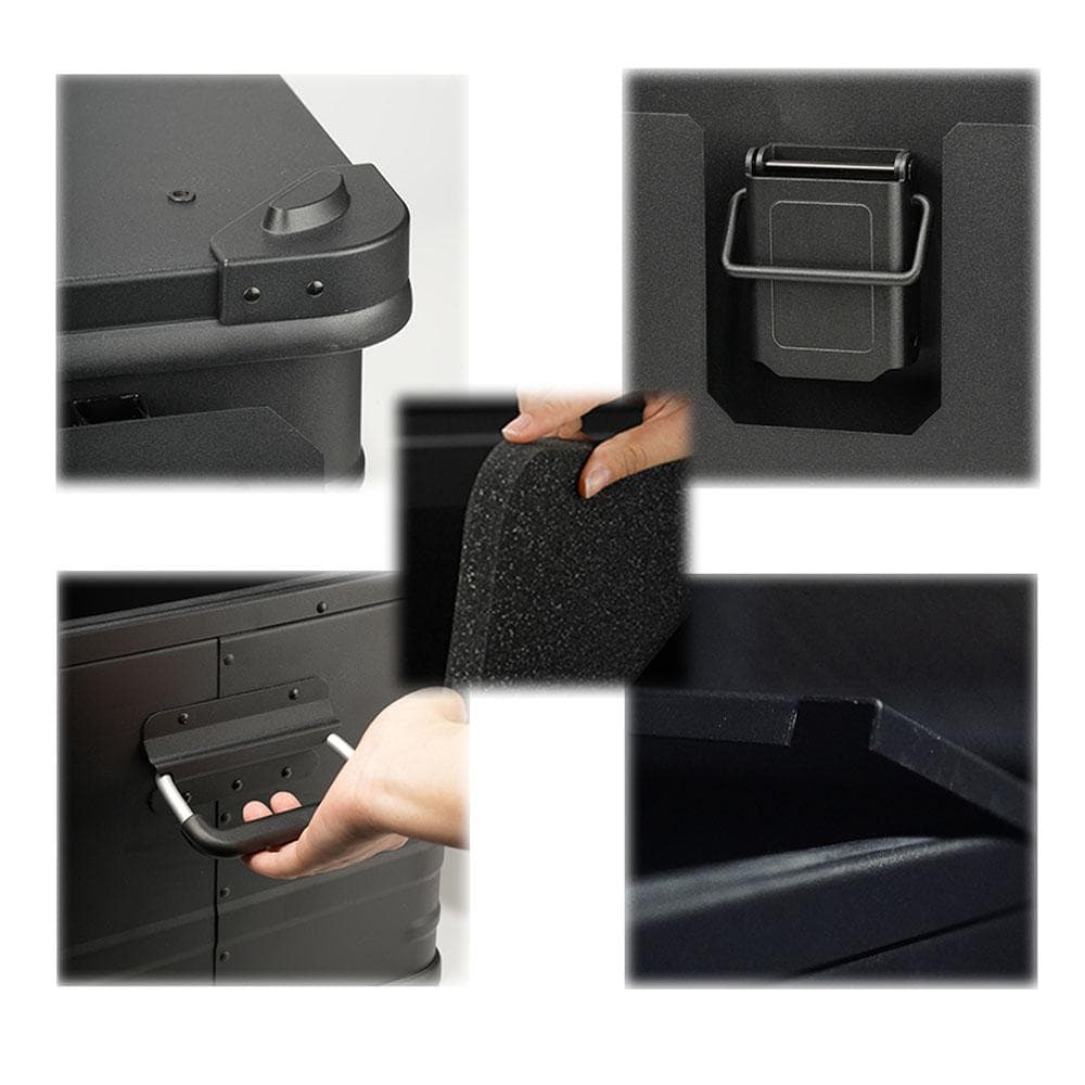 アルミマグネシウム コンテナ カスタムフルセット 50L (ブラック)