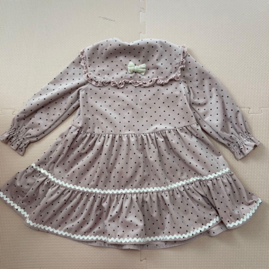 【ご確認用】３点シャーリー100コーデュロイワンピ、くまTシャツ、さかなワンピ