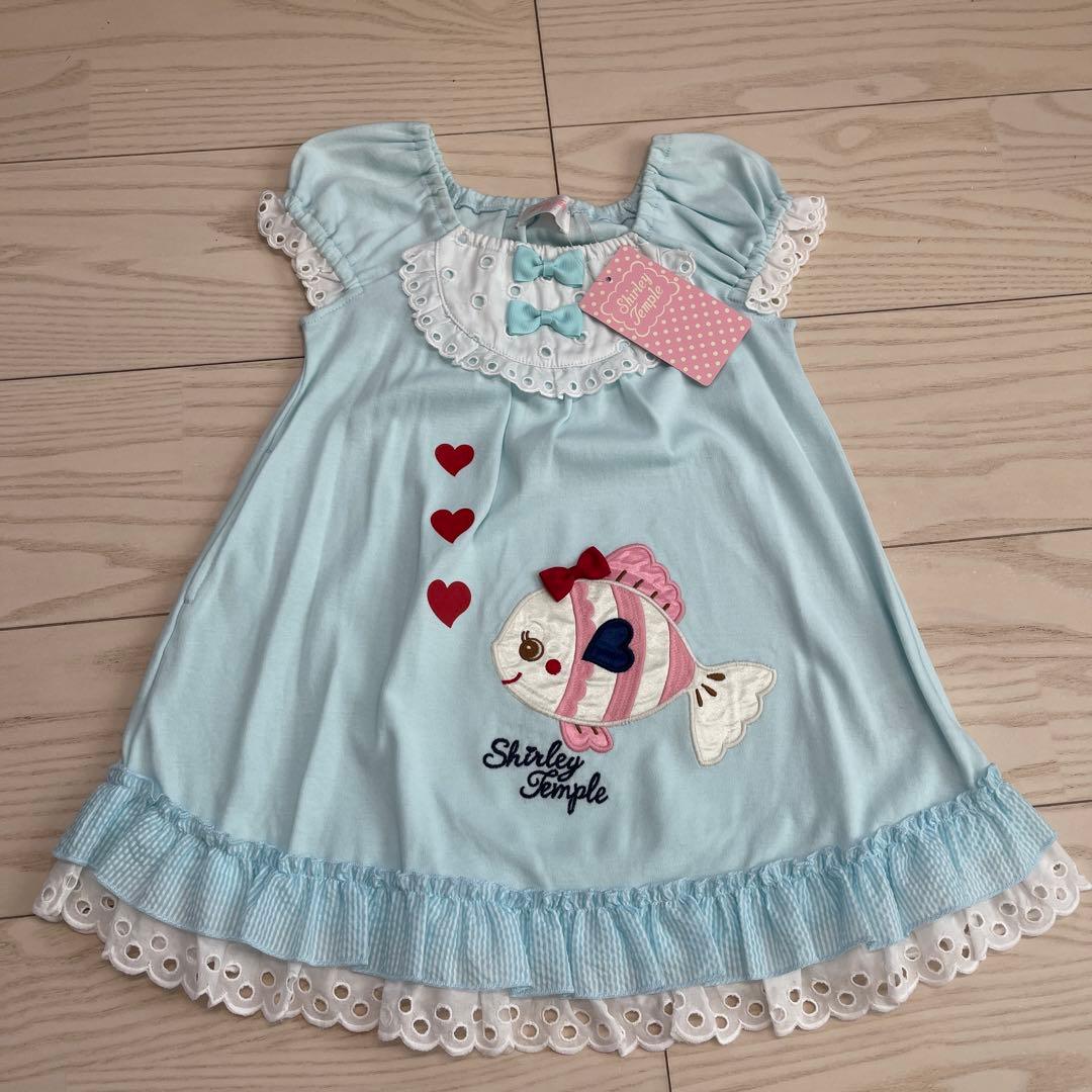 【ご確認用】３点シャーリー100コーデュロイワンピ、くまTシャツ、さかなワンピ