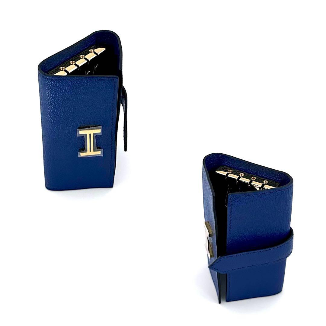 決算セール‼️【入手困難‼️上品なシルエット‼️】エルメス　キーケース　べアン　青