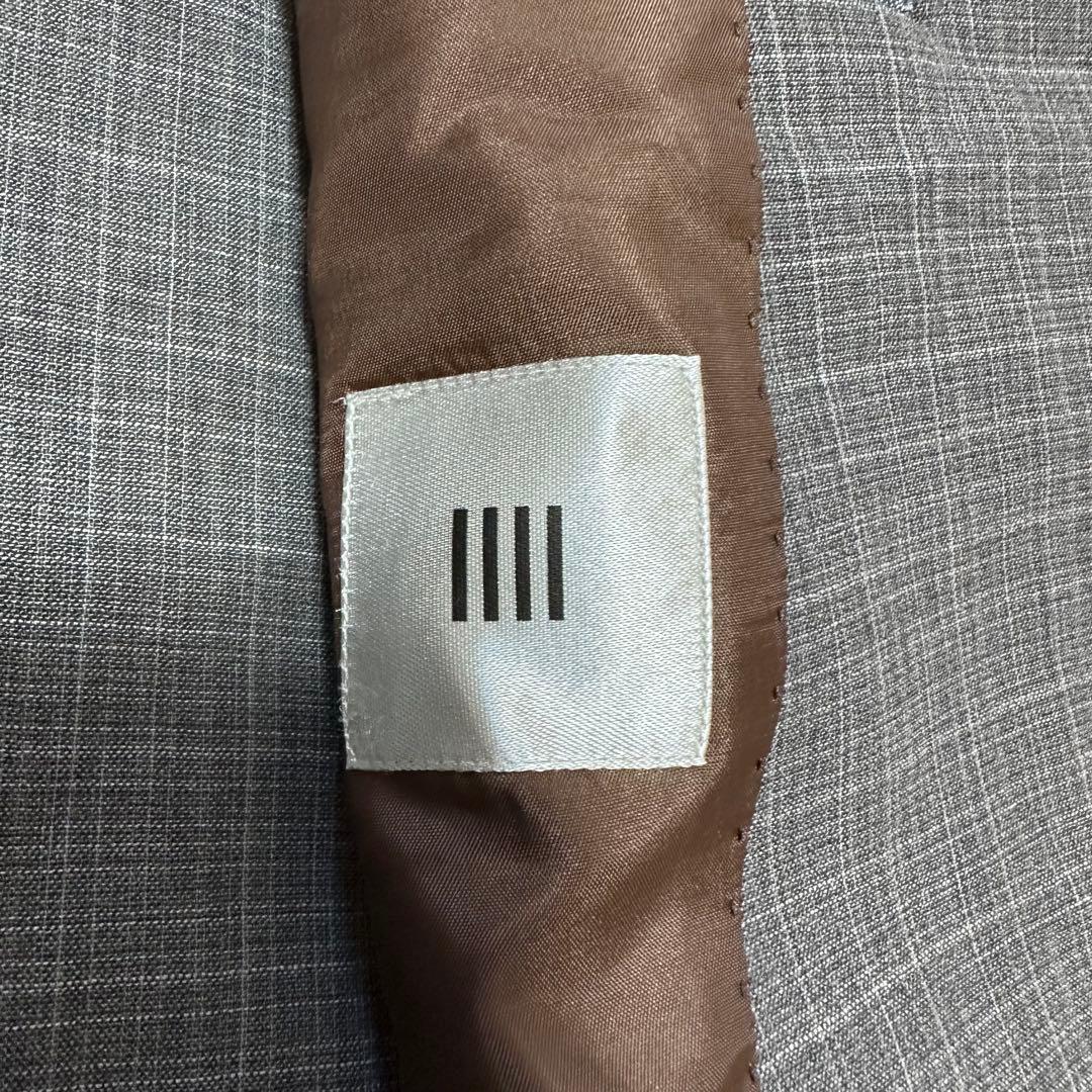 rrrSUIT SELECT FINTES生地 グレー チェック スーツ