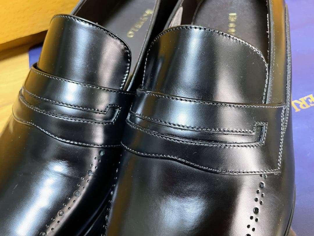 最終値下新品マドラスモデロ牛革ビジネスシューズローファー3E皮革レザー靴26.5