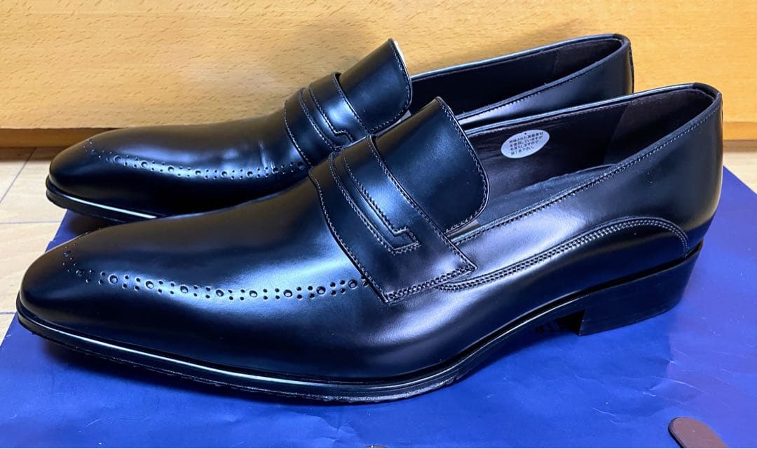 最終値下新品マドラスモデロ牛革ビジネスシューズローファー3E皮革レザー靴26.5