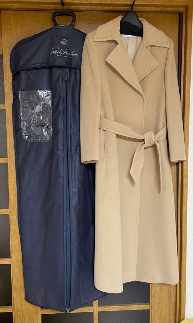 ブルックス　ブラザーズ　ベージュ ロングコート ベルト付き