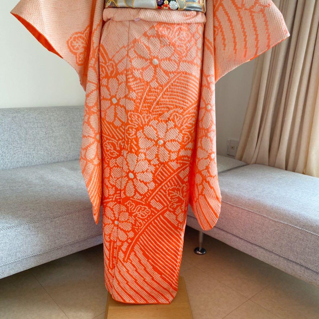 振袖　総絞り　正絹　◼️成人式◼️ 帯揚げカラー変更可❣️